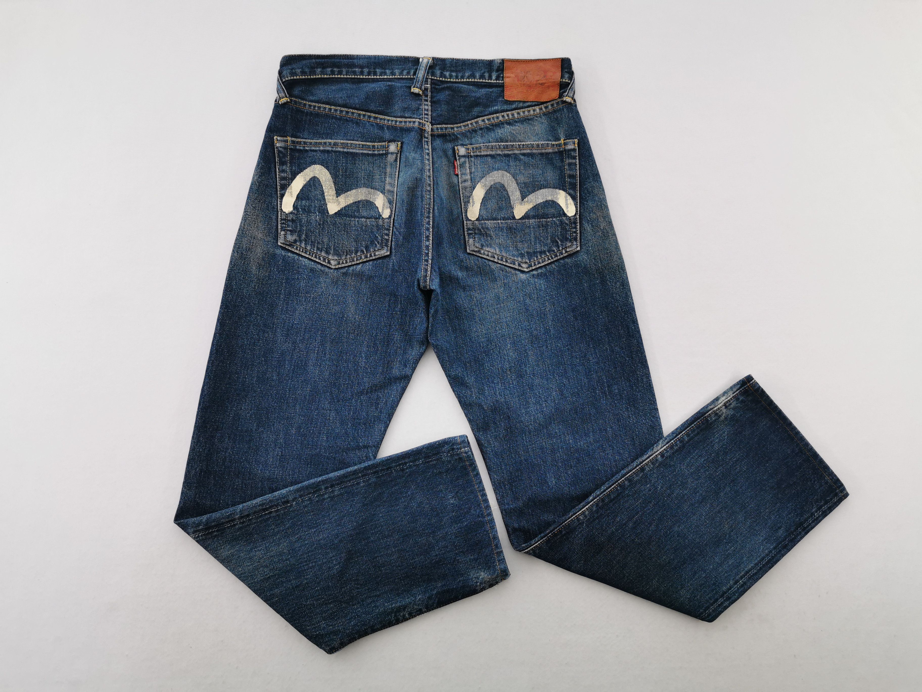 Evisu Vintage Evisu No.2 Selvedge Denim Seagull Pocket Logo Size US 29 - 5 Thumbnail