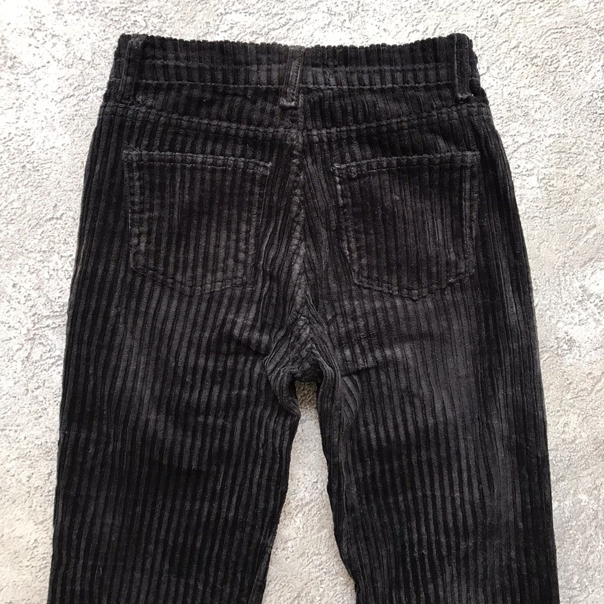 Vintage Vintage Y2K Baggy Wide Leg Velveteen Pants Grunge Logo 27 Size US 27 - 5 Thumbnail
