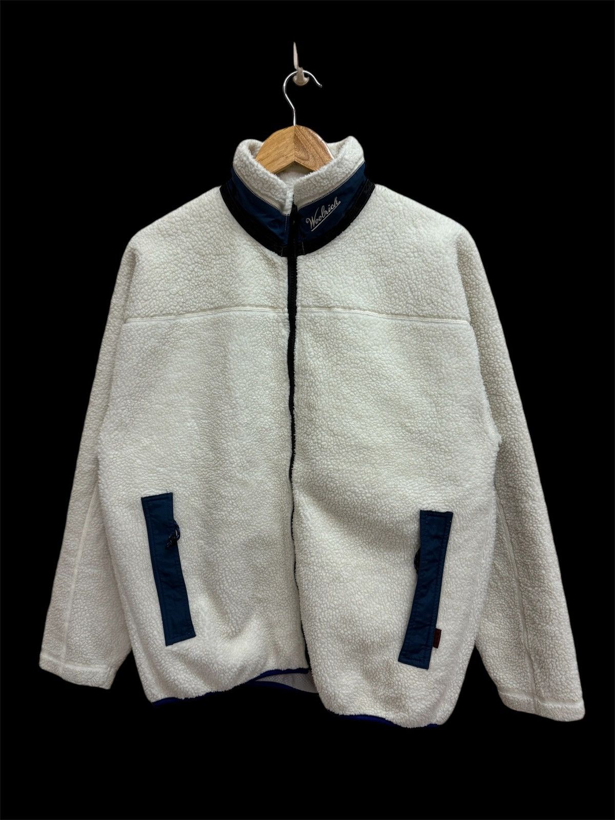 Japanese Brand Woolrich Rugged Outdoorwear Shearling Fleece Jacket Size US L / EU 52-54 / 3 - 1 Thumbnail