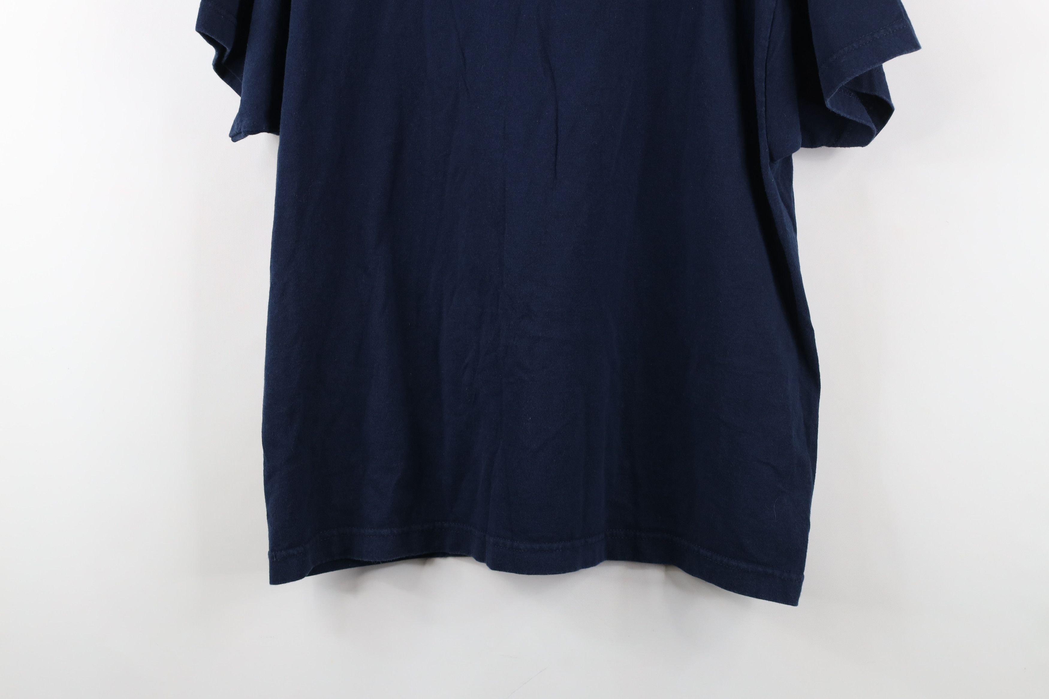Reebok × Vintage Vintage 90s Reebok Spell Sports Short Sleeve T-Shirt Blue Size L / US 10 / IT 46 - 14 Thumbnail