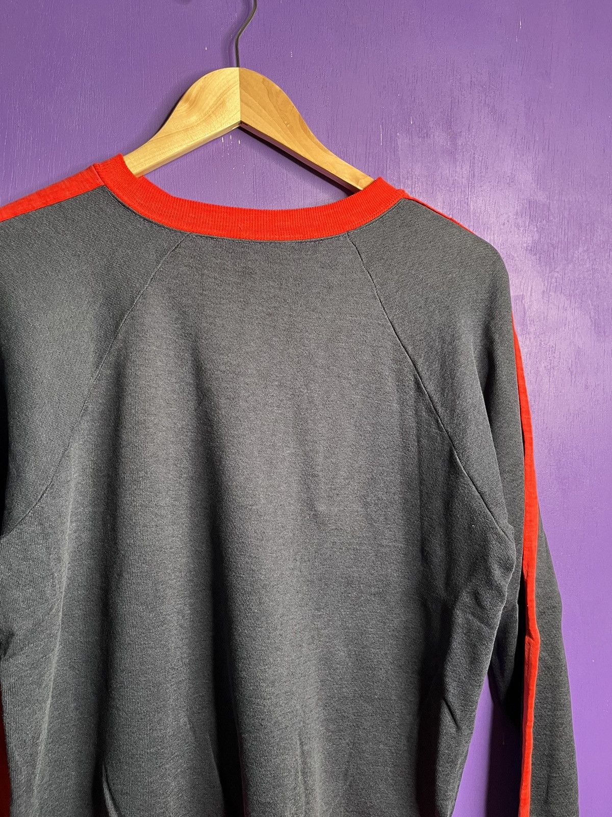 Vintage Vintage 60s Two tone striped sleeve crewneck Size US M / EU 48-50 / 2 - 3 Thumbnail