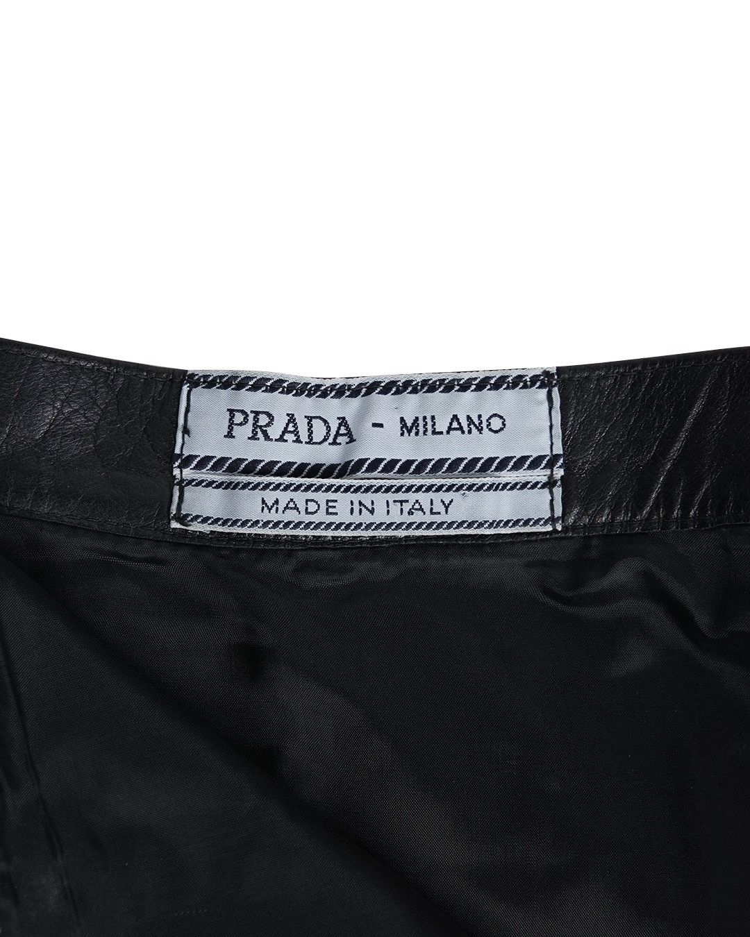 Prada Prada F/W1994 Leather Skirt Size 27" / US 4 / IT 40 - 4 Thumbnail