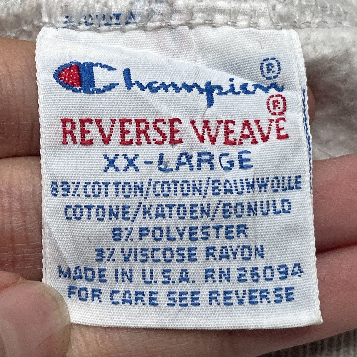 Champion × Vintage Vintage Champion Reverse Weave Delaware Sweatshirt 1990s Size US XXL / EU 58 / 5 - 10 Thumbnail