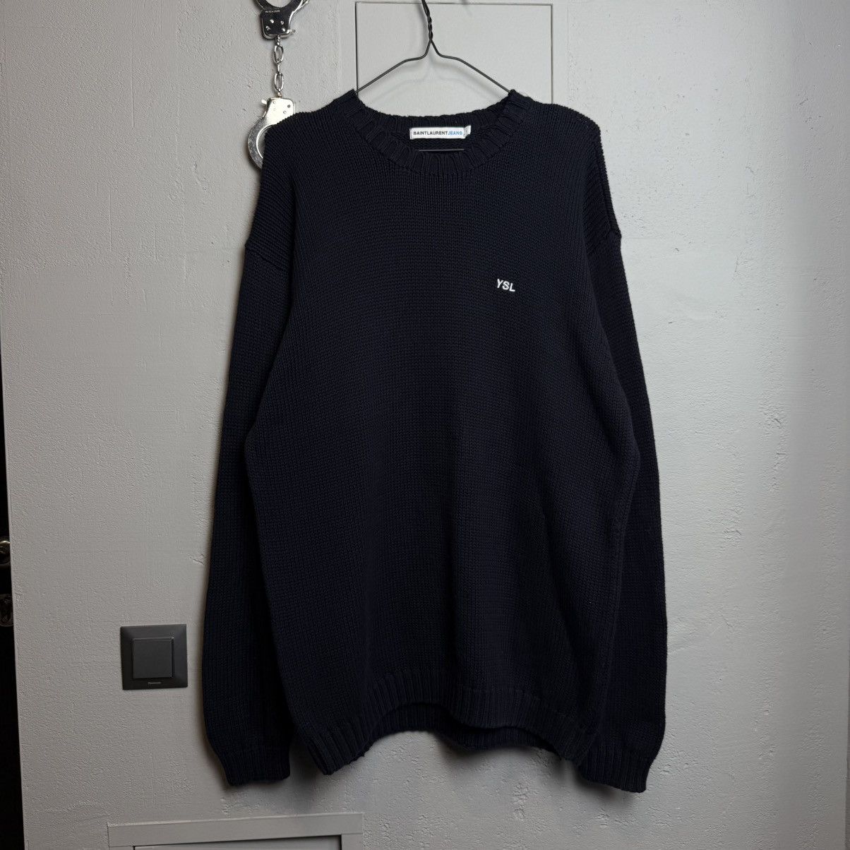 Saint Laurent Paris Vintage Yves Saint Lauren Jeans Sweater Y2K Size US L / EU 52-54 / 3 - 1 Thumbnail