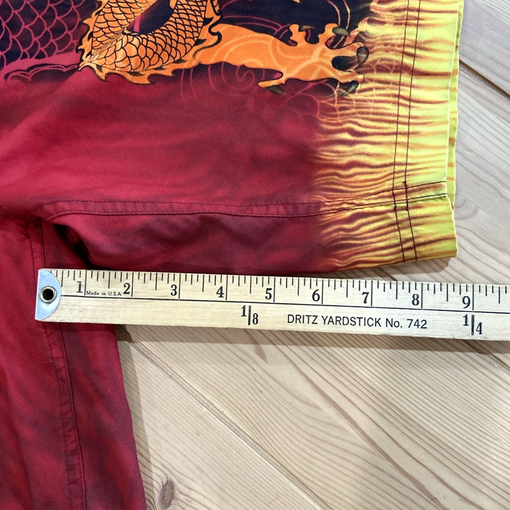 Vintage Utility 86 Board Shorts Bottom Men 36 Red Surf Trunks Pockets Drawstring Lightweight 90s Beach Retro Y2K Size US 36 / EU 52 - 5 Thumbnail