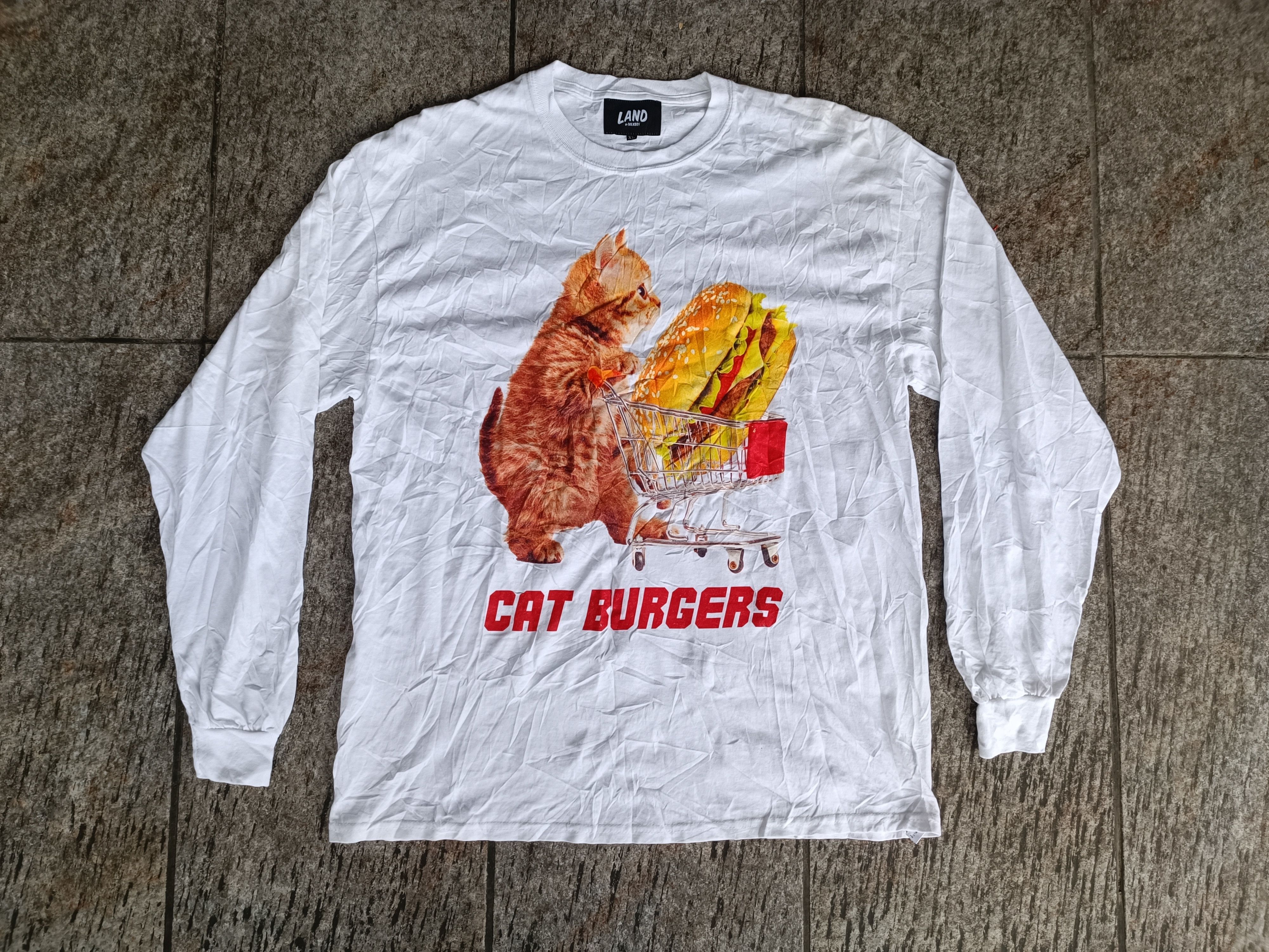 Seditionaries t shirt punk long sleeve land by milkboy cat burgers Size US XL / EU 56 / 4 - 1 Thumbnail