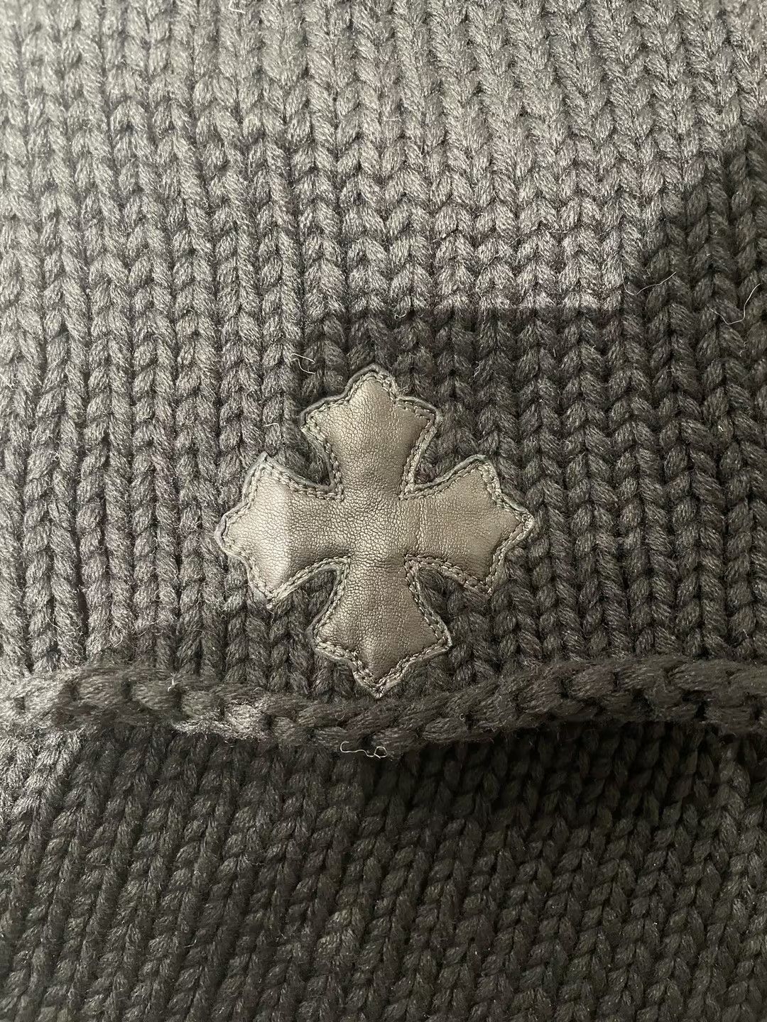 Chrome Hearts Chrome Hearts Leather Patch Cotton Rollneck Knit Sweater Size US XXL / EU 58 / 5 - 6 Thumbnail
