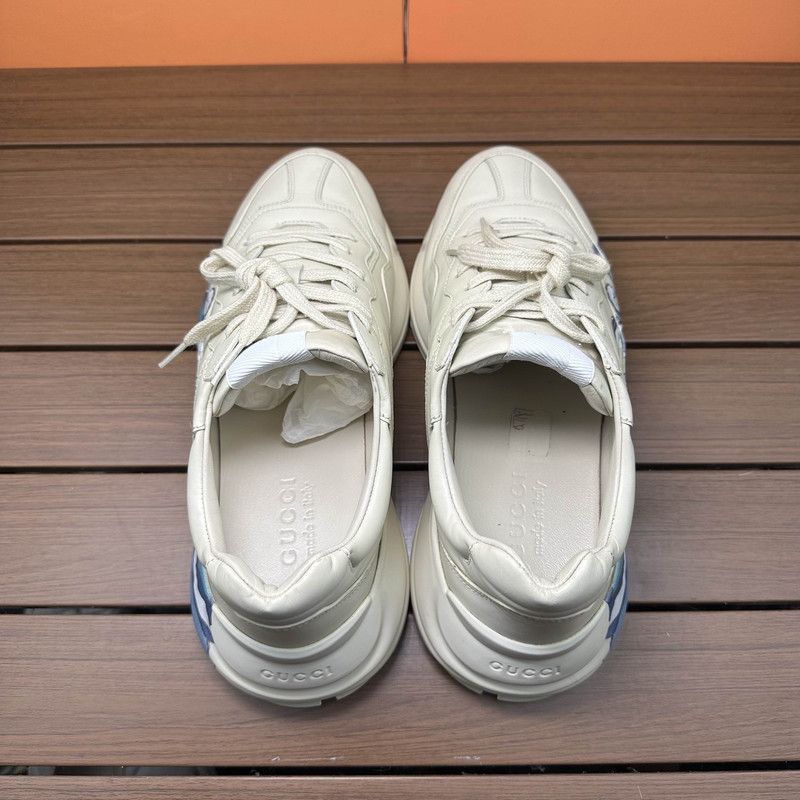 Gucci Gucci Rhyton Wave Print Low-Top Sneakers - Size US 7.5 / EU 40-41 - 8 Thumbnail