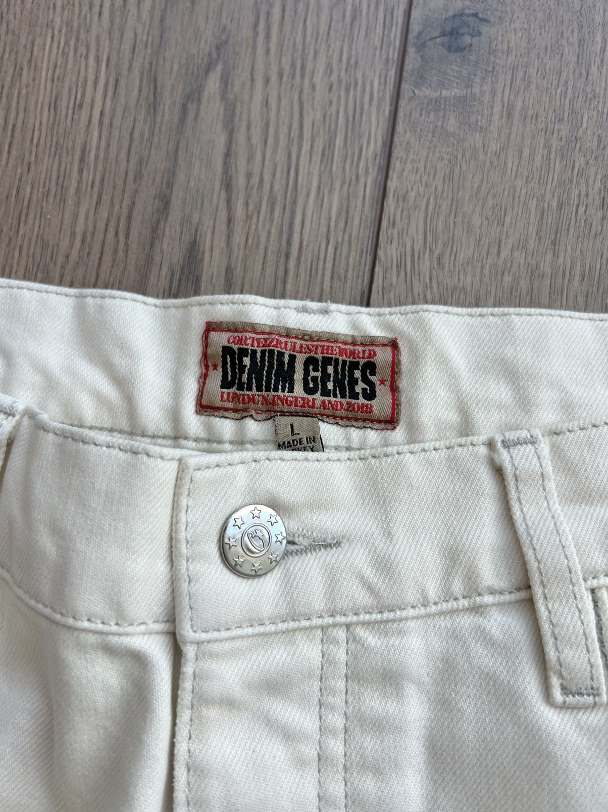 Corteiz Corteiz C-Star Denim Jeans “White” Large Size US 34 / EU 50 - 4 Thumbnail