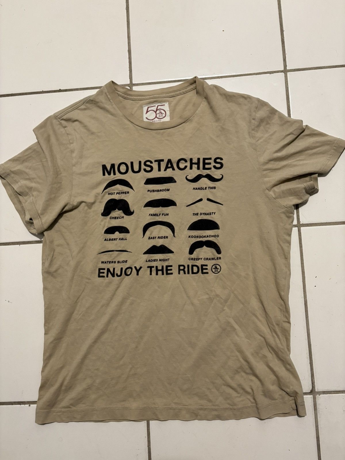 Original Penguin Moustache Enjoy The Ride Graphic Tee Size US S / EU 44-46 / 1 - 4 Thumbnail