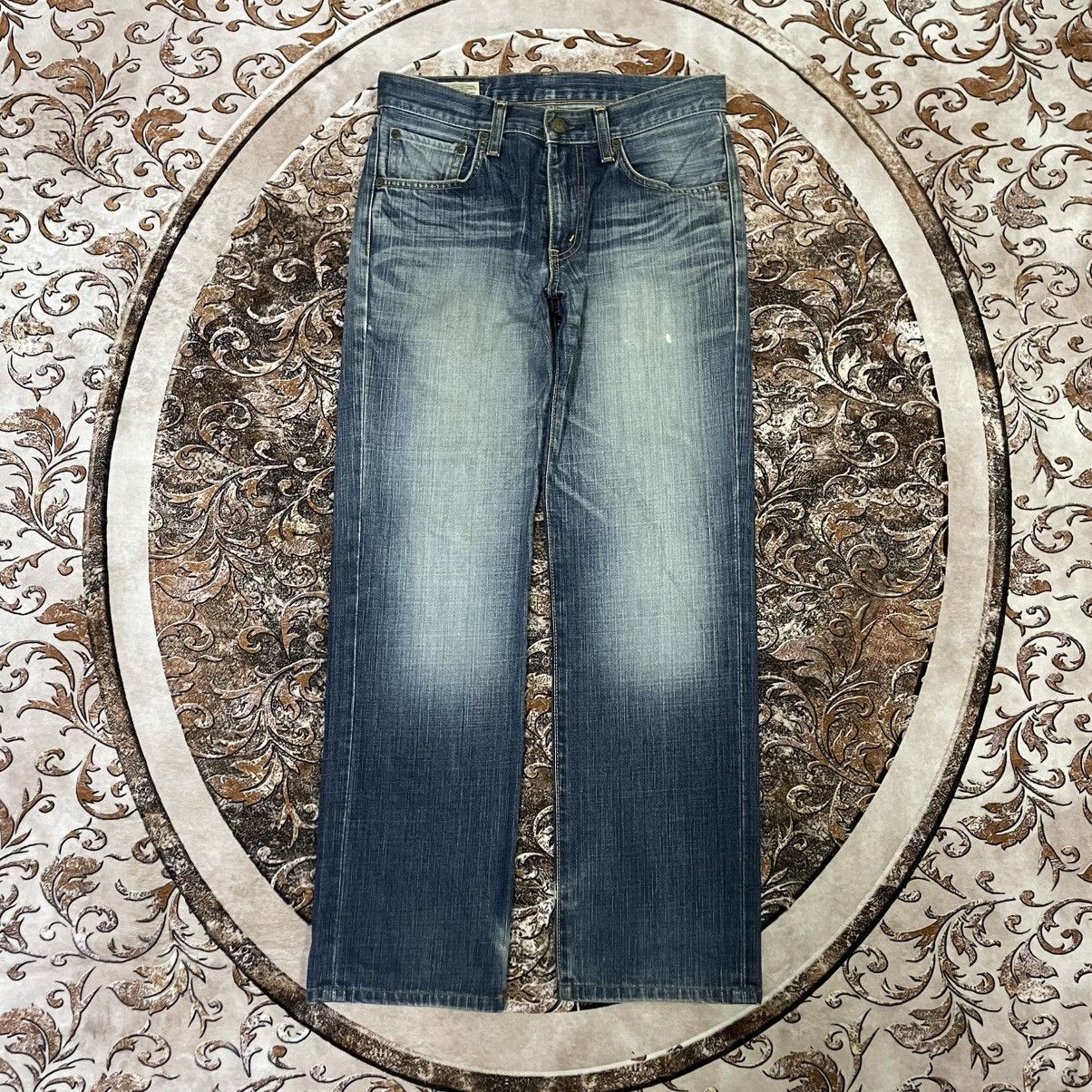 Edwin 🔥Vintage Edwin 503 Stoned Washed Distress Denim Jeans Size US 30 / EU 46 - 1 Thumbnail