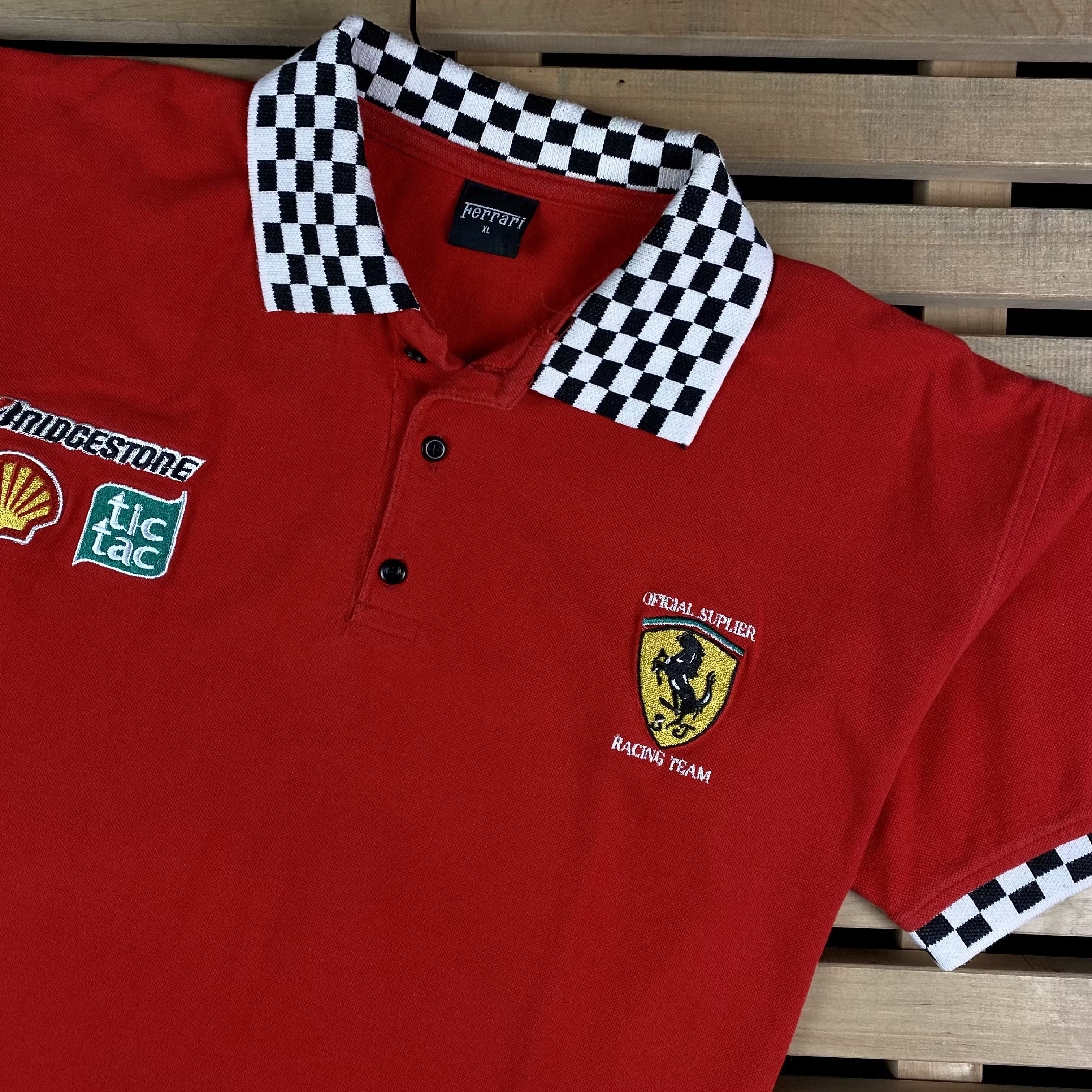 Ferrari × Vintage Mens Polo T Shirt Ferrari Vintage Size XL Size US XL / EU 56 / 4 - 2 Thumbnail