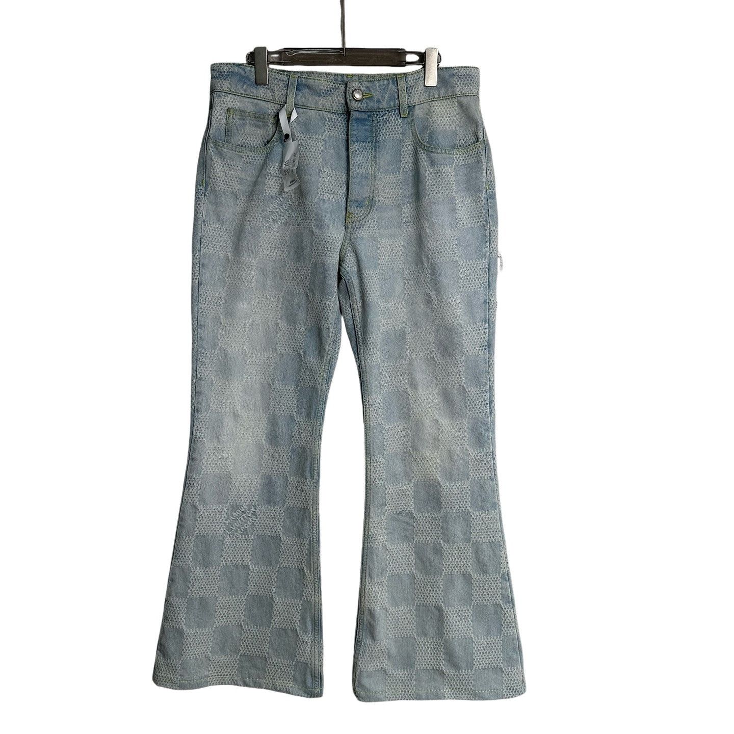 Louis Vuitton × Pharrell Louis Vuitton Damier flared jeans | Grailed