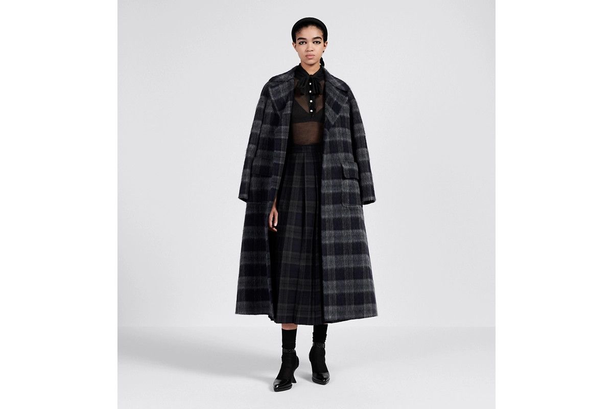 Dior o1bcso1str0225 Coat with Belt in Grey/Blue Size M / US 6-8 / IT 42-44 - 4 Thumbnail