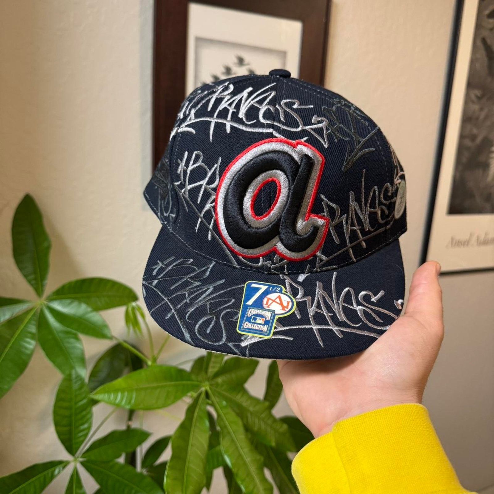 New Era Atlanta braves cooperstown graffiti fitted hat Size ONE SIZE - 1 Thumbnail