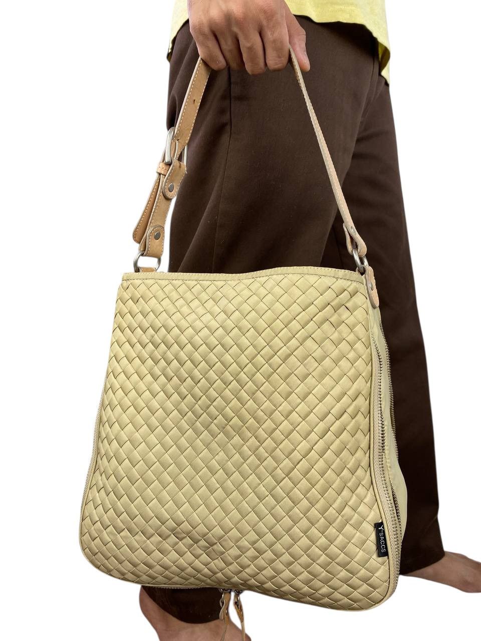 Yohji Yamamoto Y’saccs by Yohji Yamamoto Woven Double Zipper Hand Bag Size ONE SIZE - 1 Thumbnail