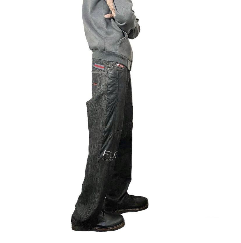 Image of Avant Garde x Jnco Y2K Jeans Aka Cargo 90's Pants Like Jnco Jeans in Denim, Men's (Size 34)