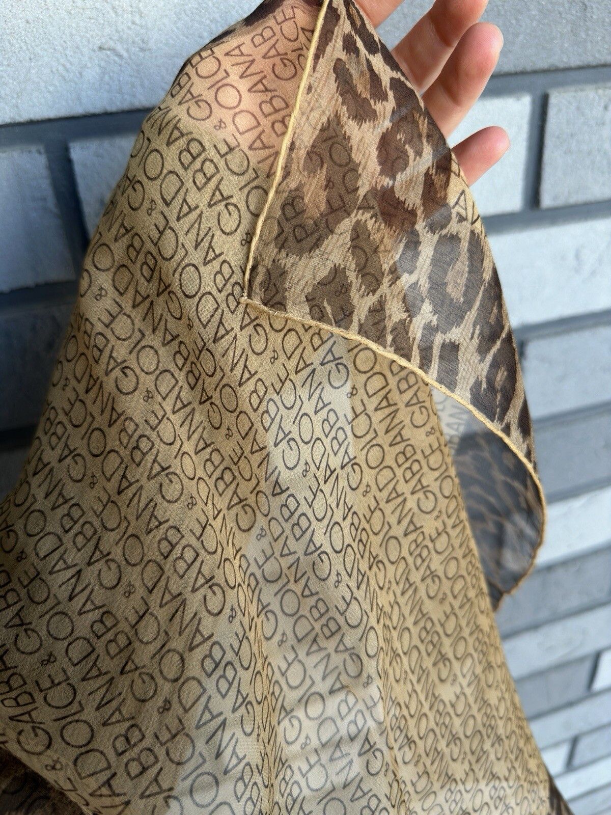 Dolce & Gabbana Dolce & Gabbana D&G Leopard Silk Square Scarf Monogram Size ONE SIZE - 5 Thumbnail