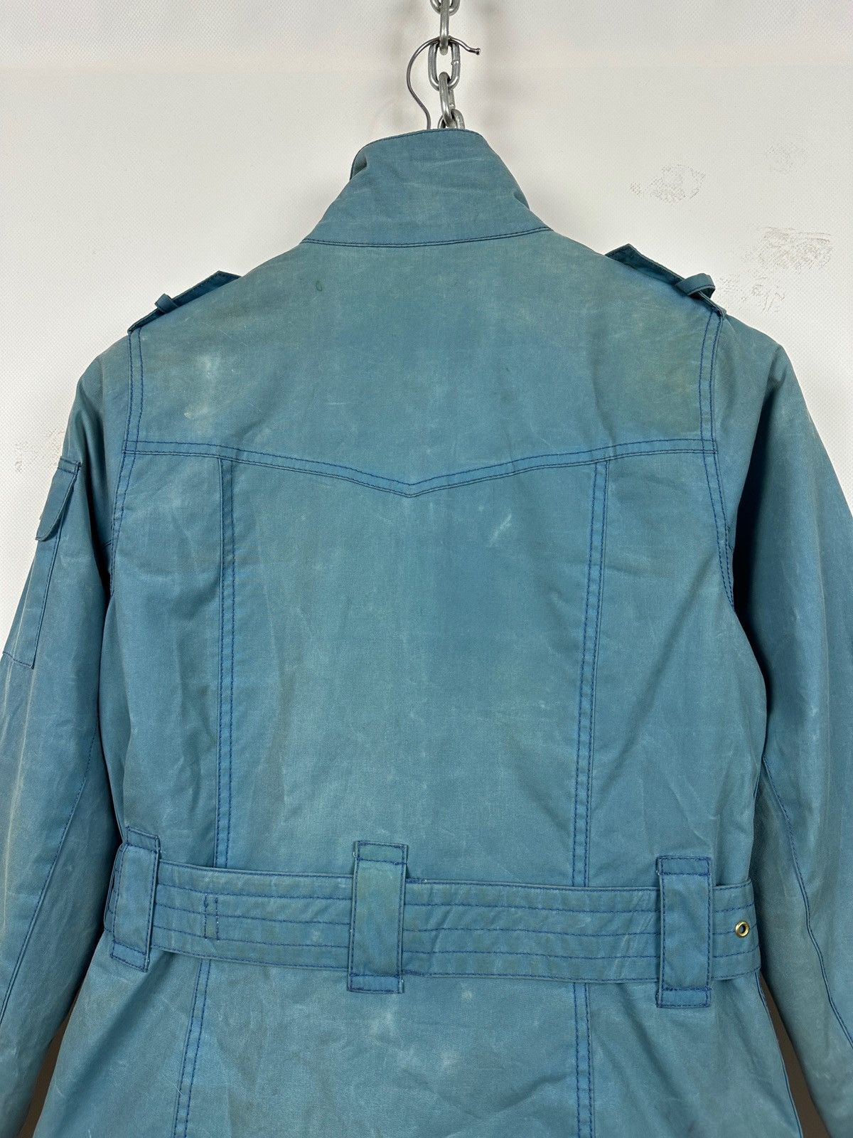 Barbour Vintage Barbour Blue Summer Wax International Coat Jacket Size S / US 4 / IT 40 - 19 Thumbnail