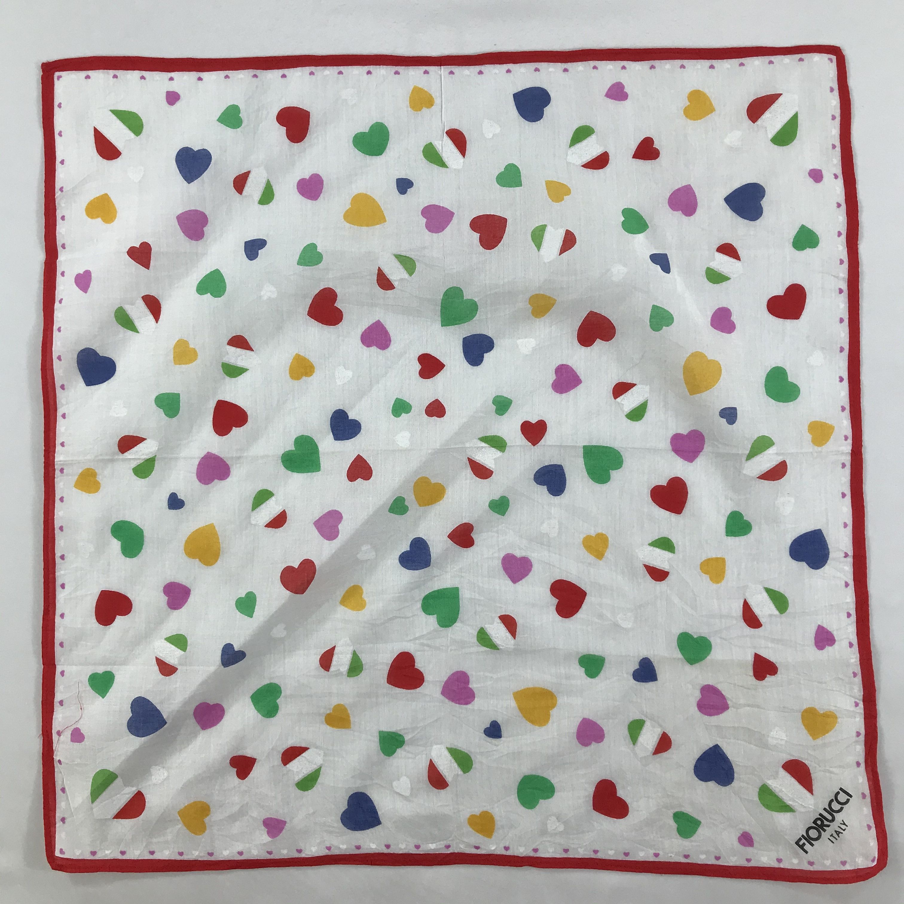 Fiorucci × Vintage Fiorucci Bandana / Handkerchief / Neckerchief - S1608 Size ONE SIZE - 1 Thumbnail