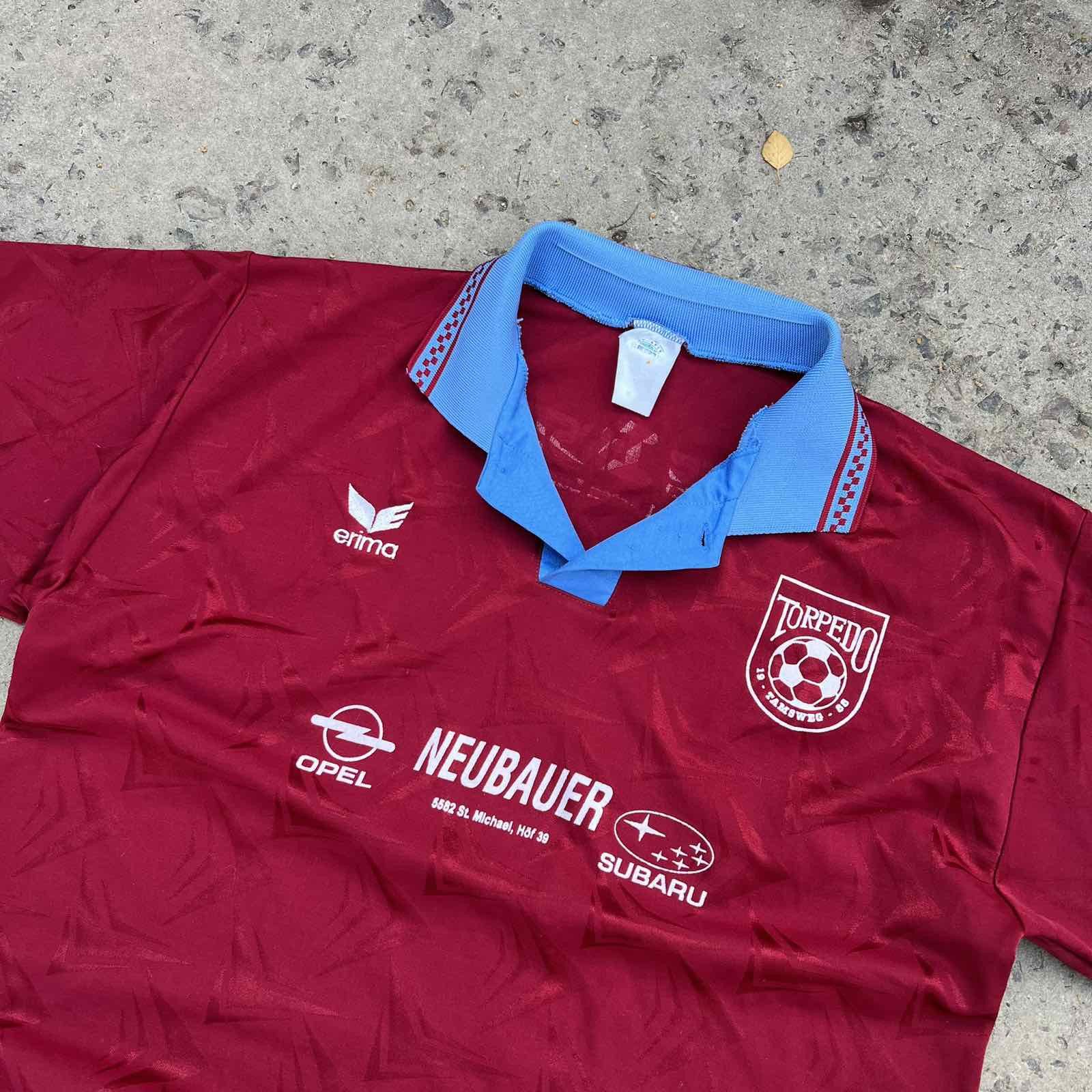Erima × Vintage Vintage Erima Torpedo soccer jersey 90s Sz L Size US L / EU 52-54 / 3 - 2 Thumbnail