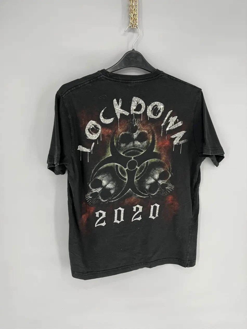 Band Tees × Vintage Vintage Y2K spiral skull like a boss lockdown 2020 Dead Face Size US M / EU 48-50 / 2 - 9 Thumbnail
