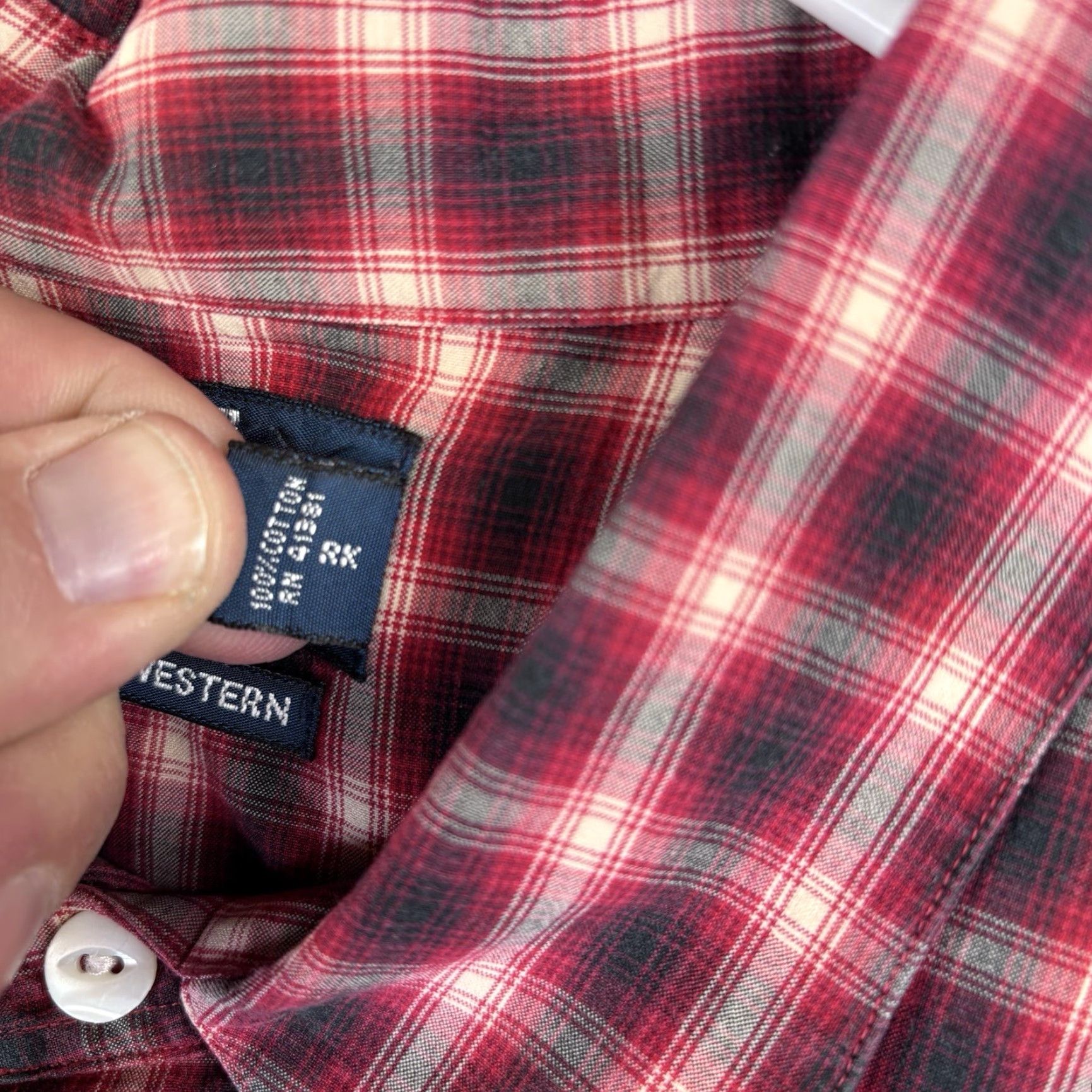 Polo Ralph Lauren VINTAGE Polo Ralph Lauren Classic Western Pearl Snap Shirt Red Plaid Men's XL Shirt Size US XL / EU 56 / 4 - 4 Thumbnail