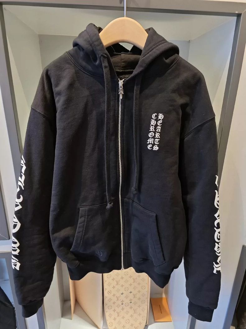 Chrome Hearts Classic Chrome Hearts Black Zip Hoodie Size US M / EU 48-50 / 2 - 1 Thumbnail