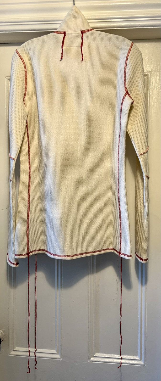 MM6 Authentic MM6 Maison Margiela Jacket neutral red whipstitch Size L / US 10 / IT 46 - 5 Thumbnail