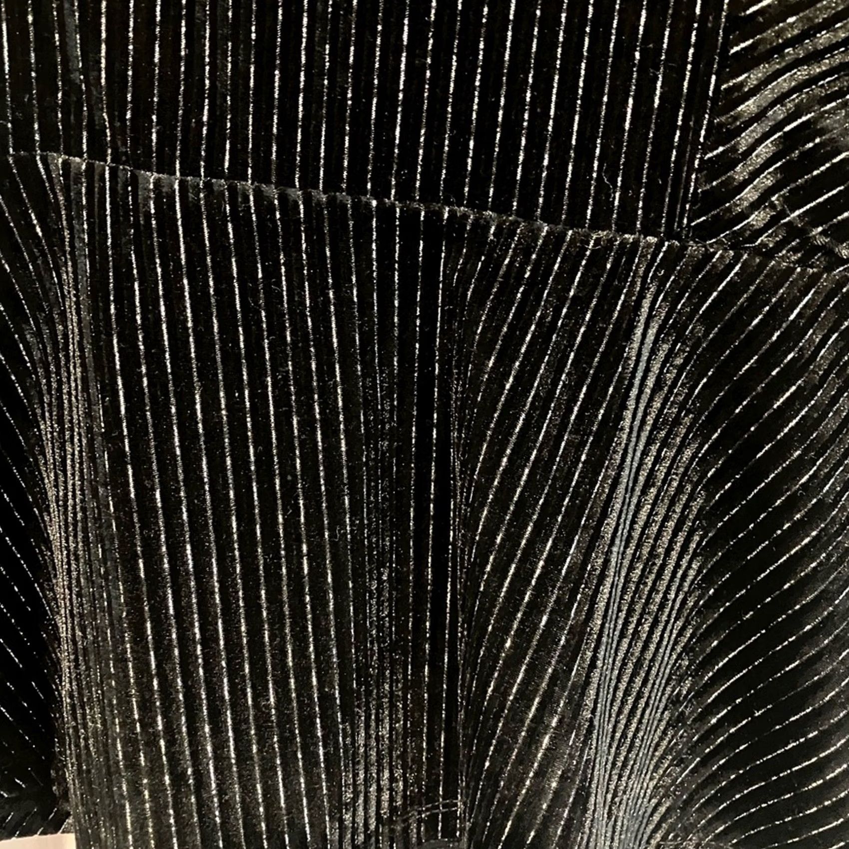 Vintage Altar'd State Velour Square Neck Sleeveless Peplum Top Black Gold Stripe Size M Size M / US 6-8 / IT 42-44 - 5 Thumbnail