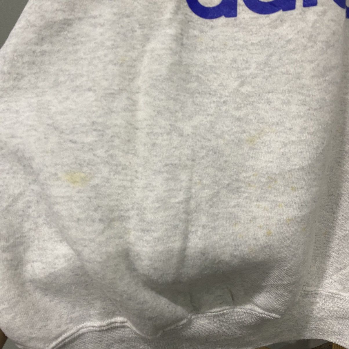 Adidas Vintage Adidas Trefoil Big Logo Heather Grey Sweatshirt Size US L / EU 52-54 / 3 - 8 Thumbnail