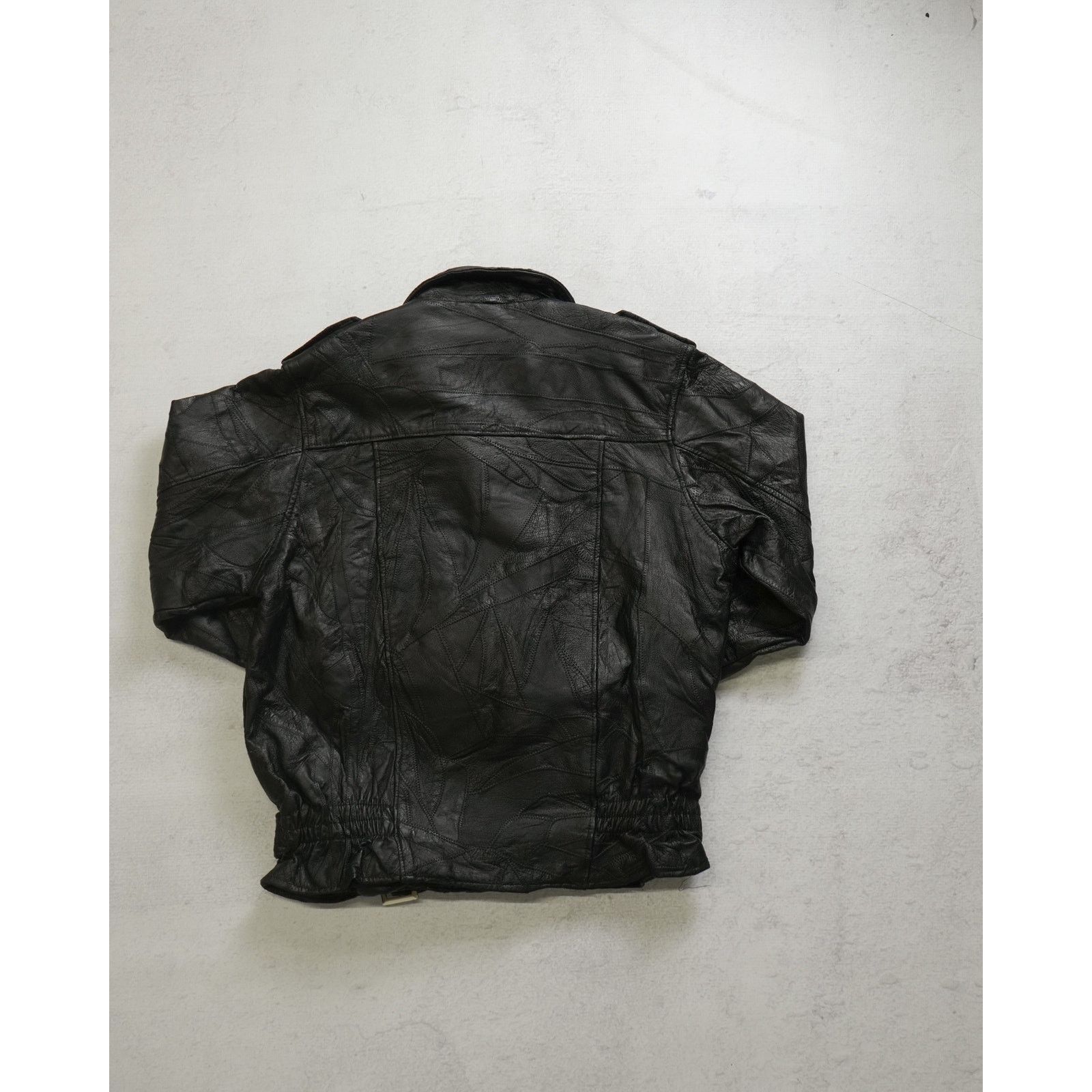 The Unbranded Brand Vintage 90s Flight Path Black Leather Jacket - Men's XL Size US XL / EU 56 / 4 - 2 Thumbnail