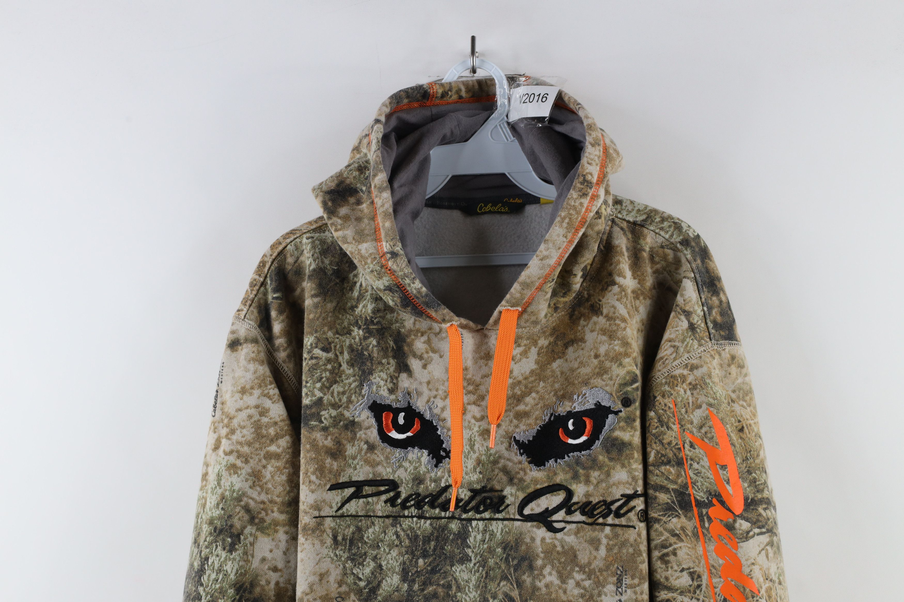 Cabelas × Vintage Vintage Cabelas Predator Quest Camouflage Hoodie Sweatshirt Size US M / EU 48-50 / 2 - 2 Thumbnail