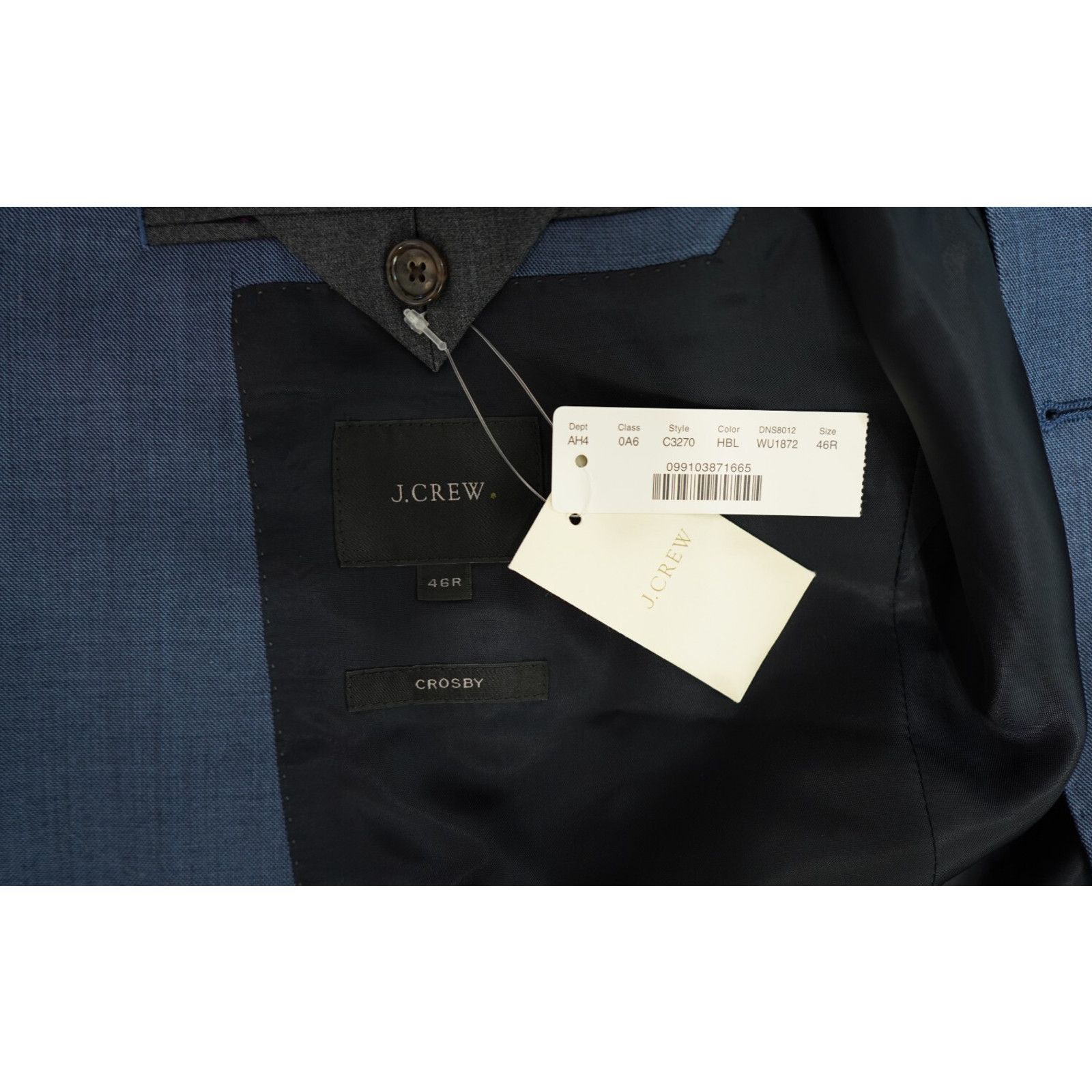 J.Crew NWT J. Crew Crosby Suit Jacket Mens 46R Tollegno 1900 Size 46R - 7 Thumbnail