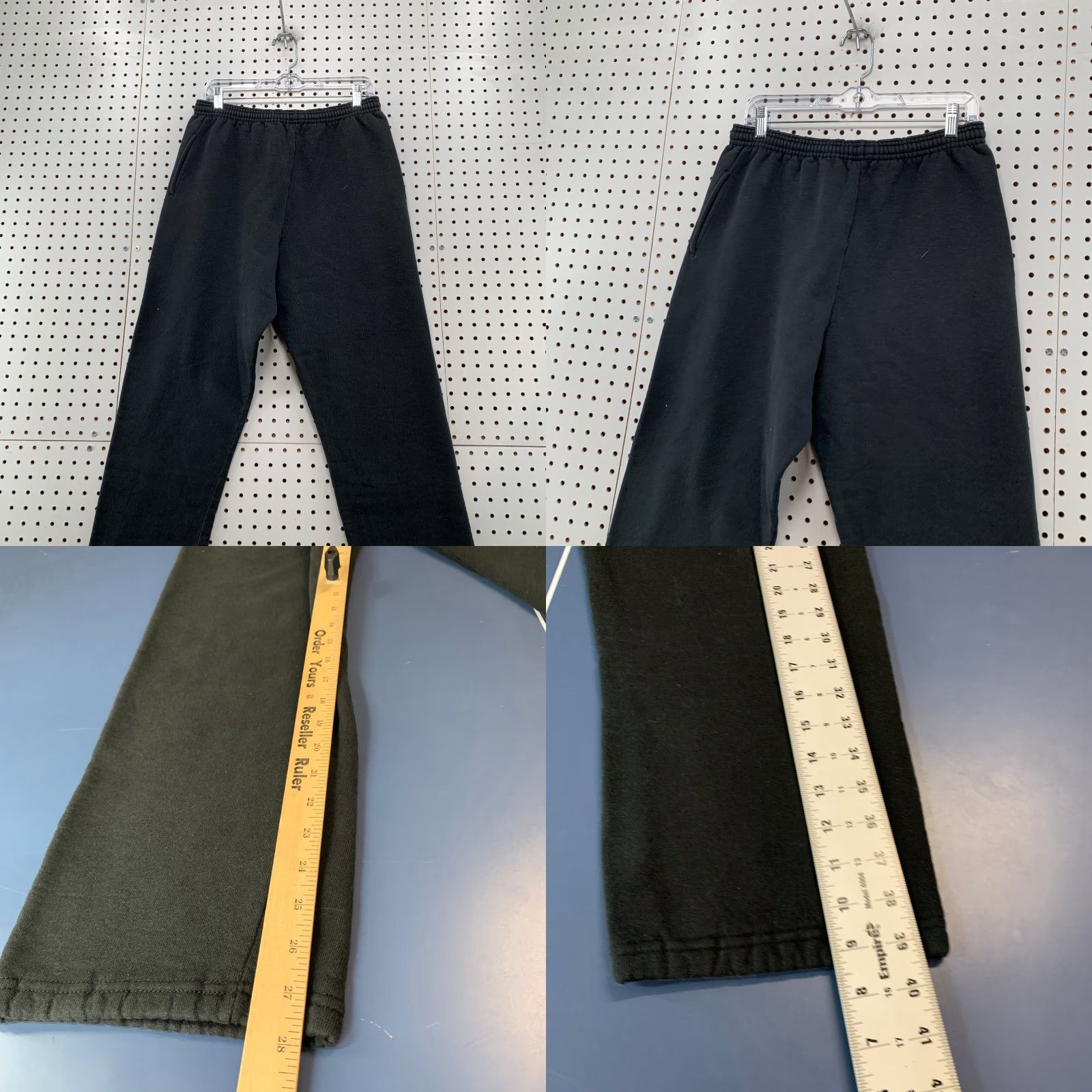Russell Athletic VINTAGE Russell Athletic Sweatpants Mens Medium Black Fleece Pockets 90s Straight Size US 31 - 8 Thumbnail