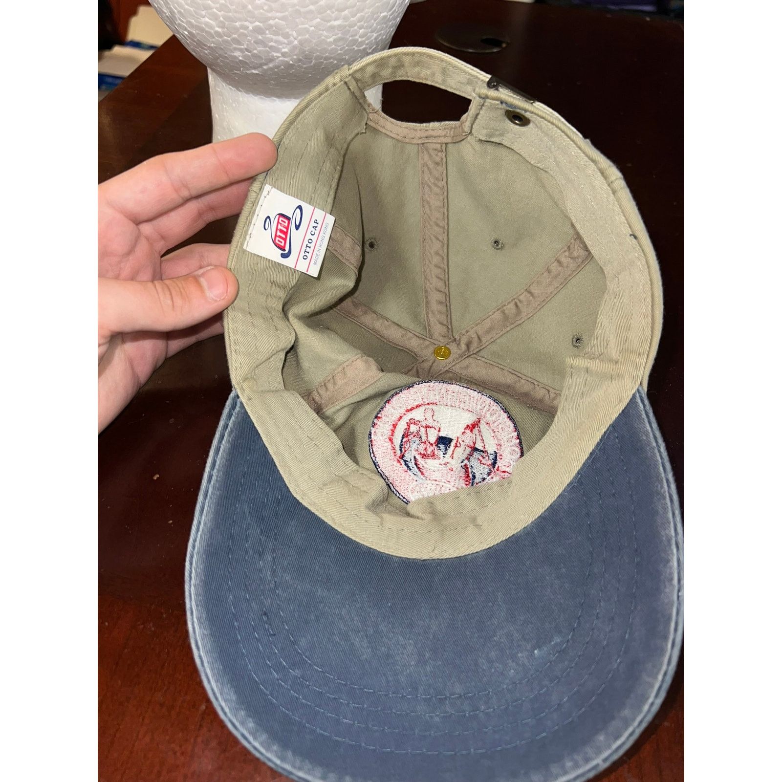 Vintage Houston Canoe Club Hat Boating Brown Blue Headwear Vintage Size ONE SIZE - 7 Thumbnail