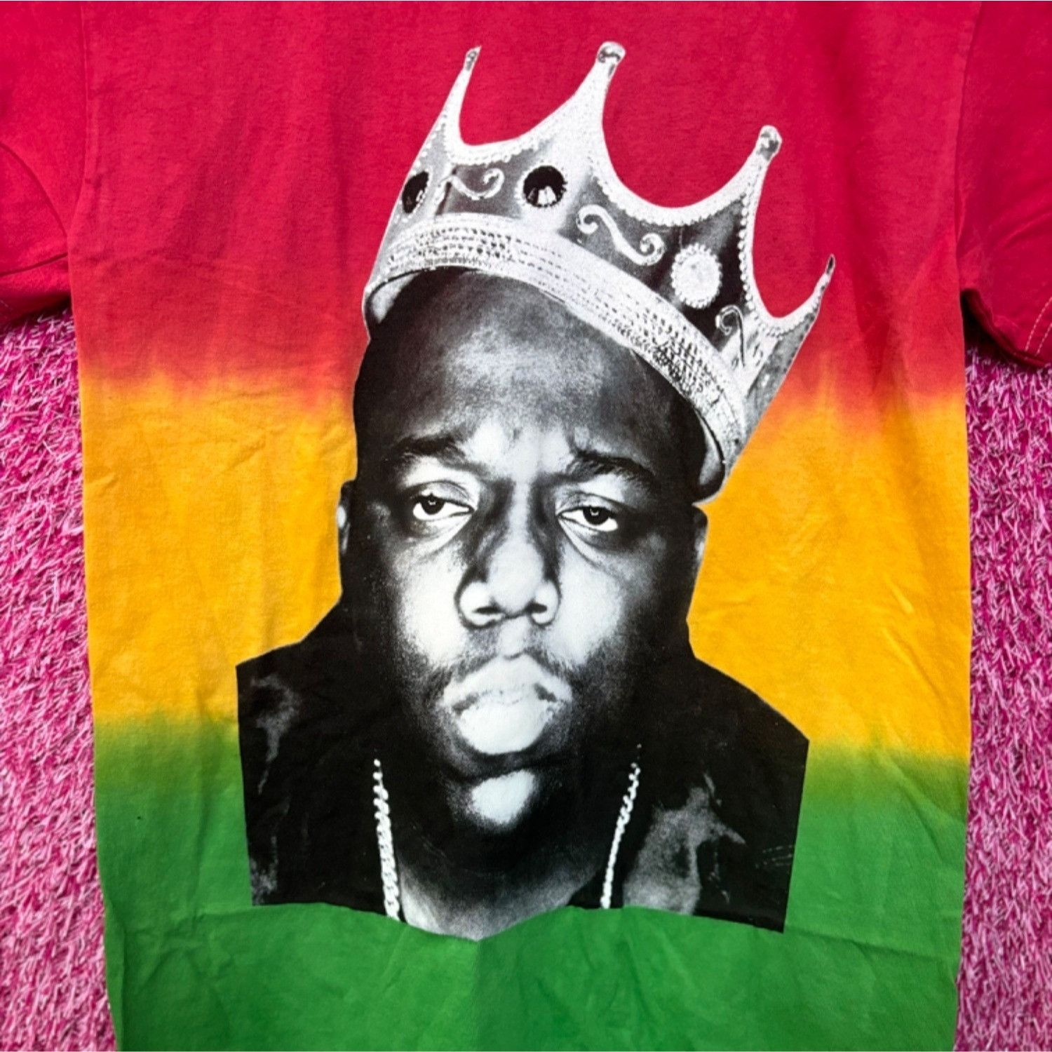 Rap Tees The Notorious BIG King of New York Rap Tricolor Dip-Dye S Size US S / EU 44-46 / 1 - 2 Thumbnail