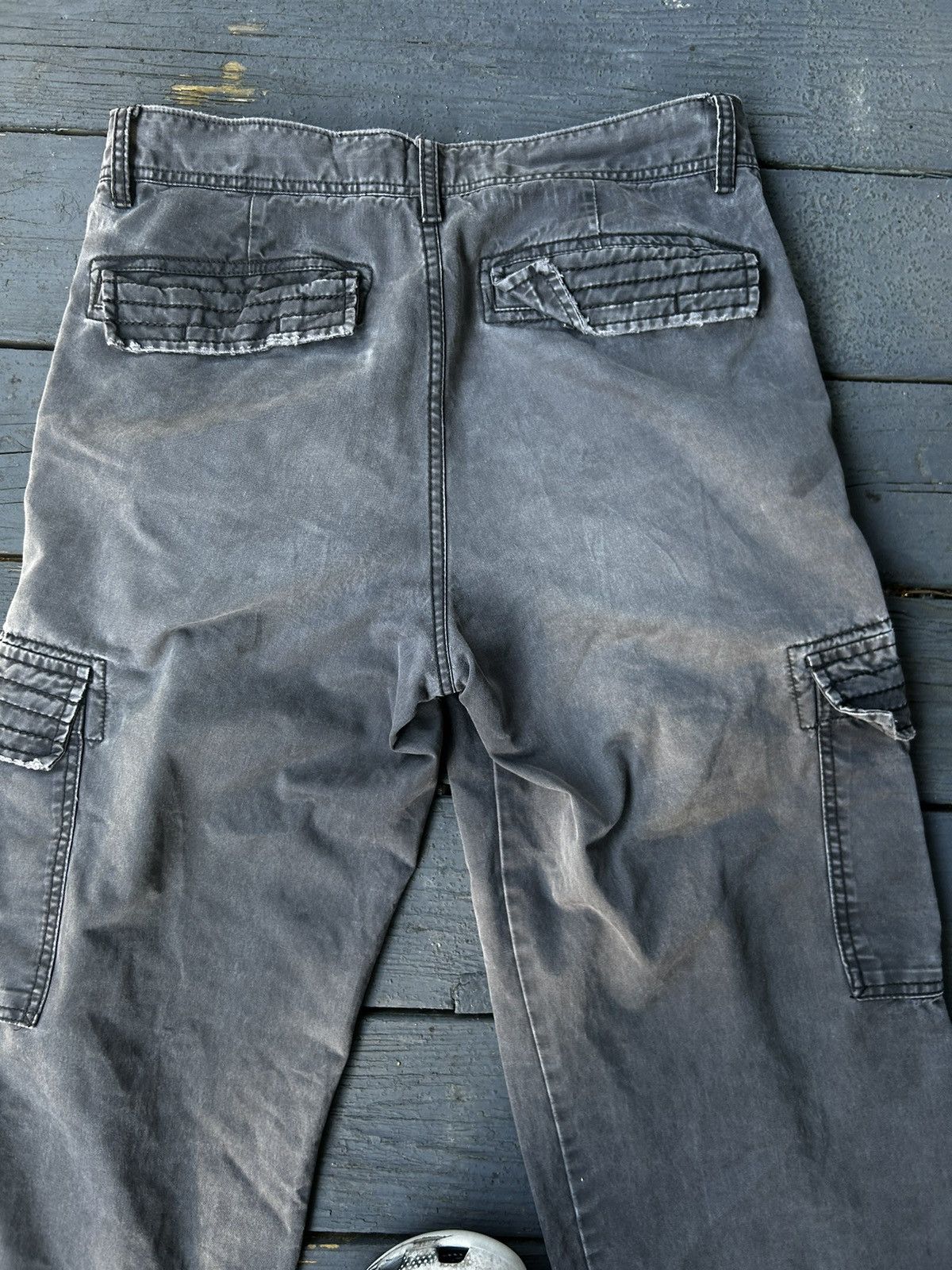 Old Navy × Vintage GRAIL Vintage Washed Cargo Pants Size US 33 - 3 Thumbnail