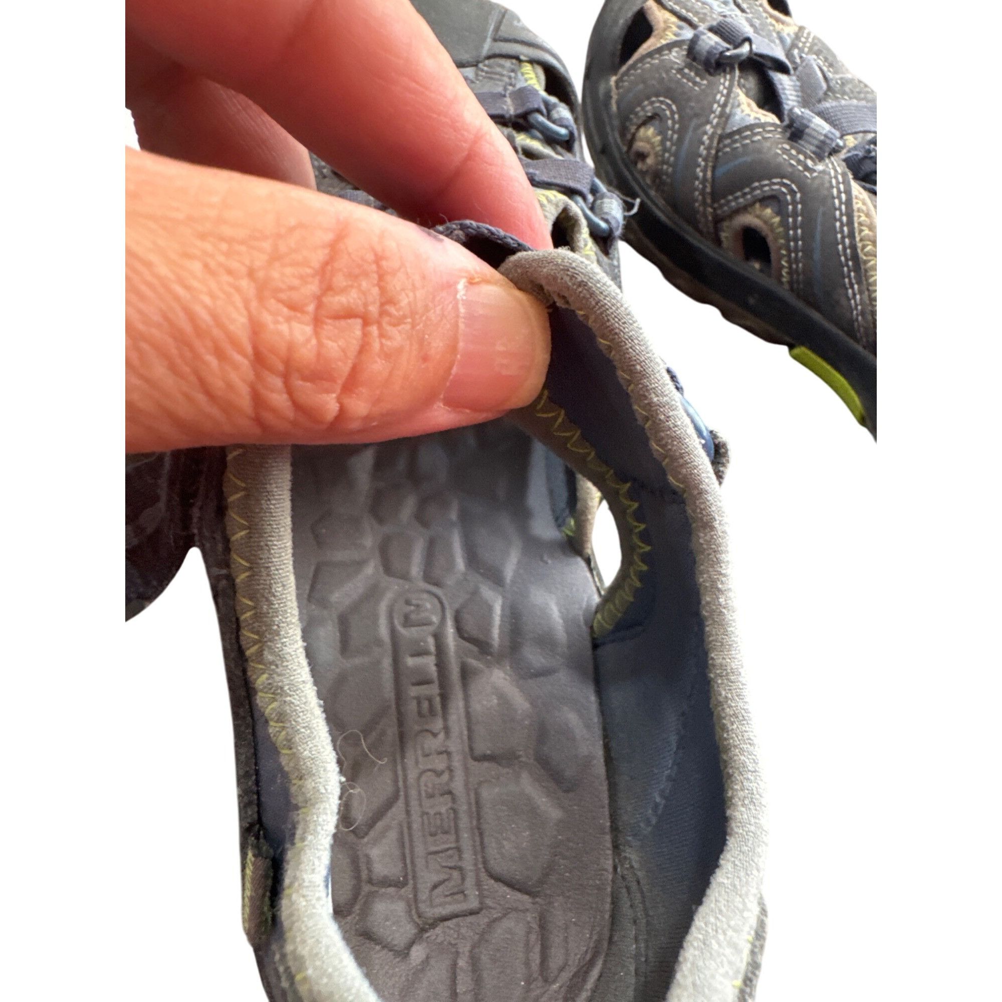 Merrell Merrell Womens Hydro leather blue gray Hiking Water Sandals Size US 4 / IT 34 - 10 Thumbnail