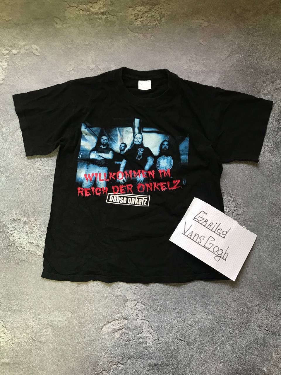 Band Tees × Vintage 90s Vintage Bohse Onkelz Rock Band Tee Size US L / EU 52-54 / 3 - 1 Thumbnail