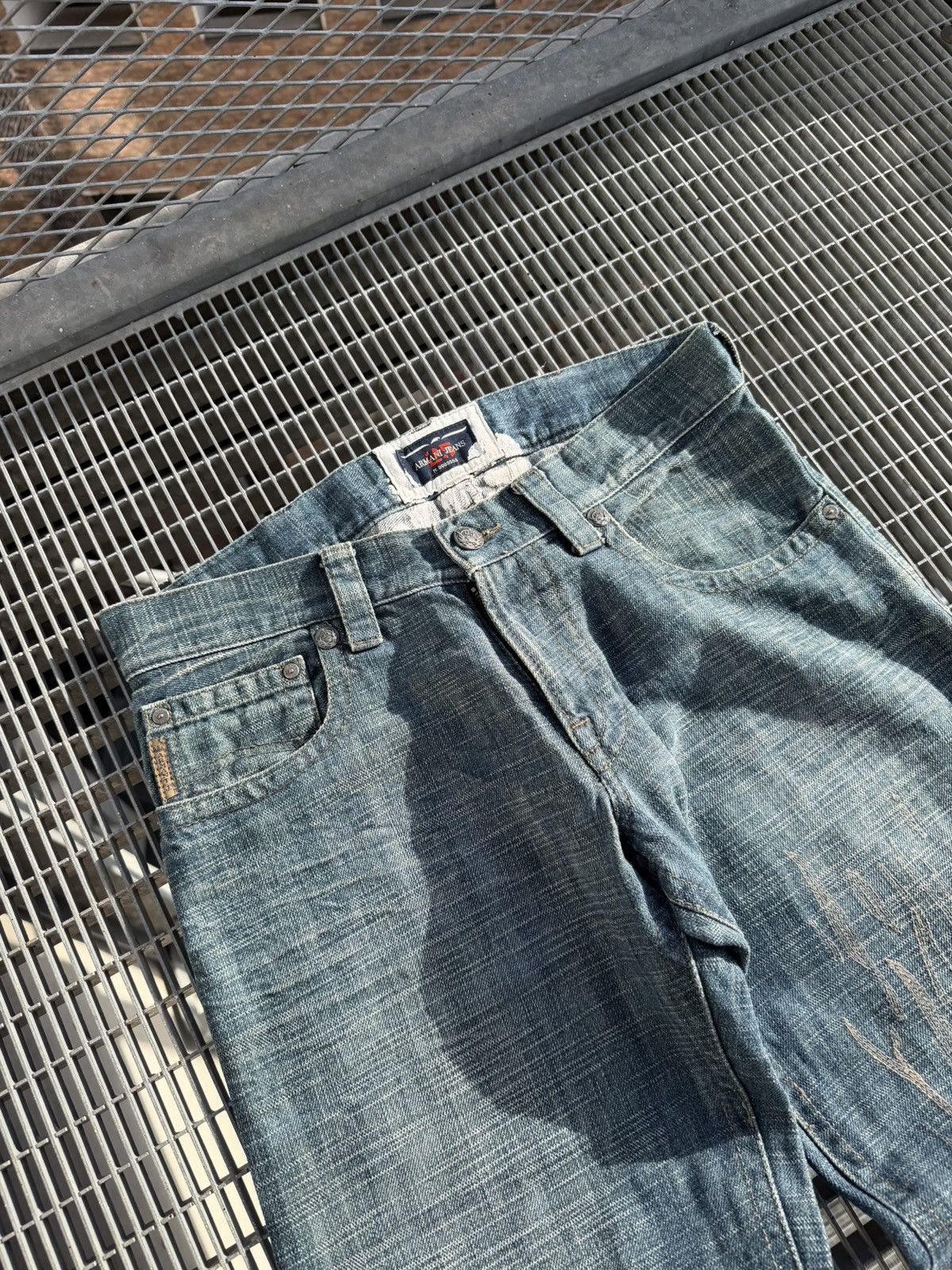 Armani Vintage 00s Armani Jeans Rare Printed Jeans Size US 34 / EU 50 - 4 Thumbnail
