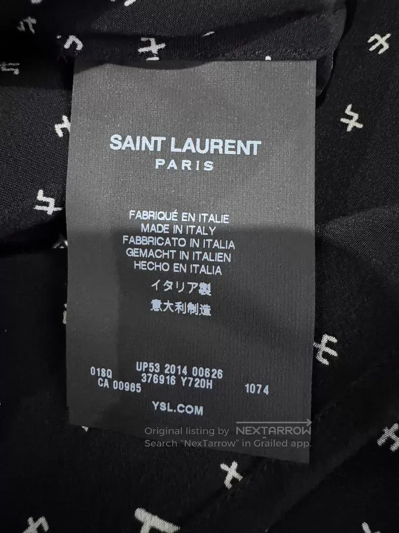 Saint Laurent Paris Saint Laurent Paris size 37 Element Symbol Silk Shirt Size US XS / EU 42 / 0 - 6 Thumbnail