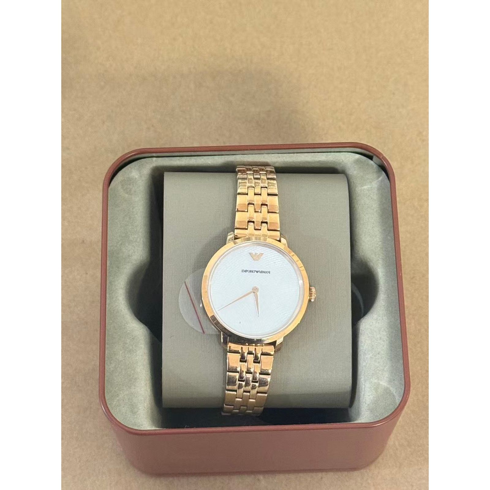 Emporio Armani Emporio Armani Modern Slim Ladies Rose Gold Watch AR11158 Size 36 - 1 Thumbnail