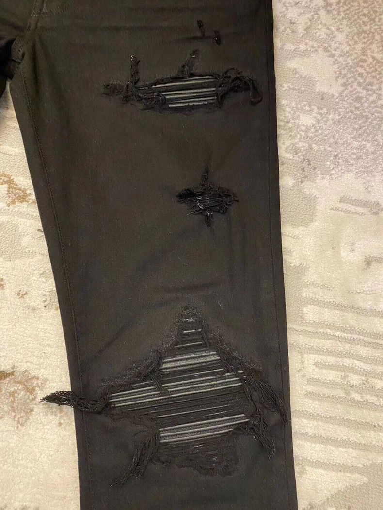 Amiri Amiri pure black mx1 denim pants Size US 31 - 3 Thumbnail