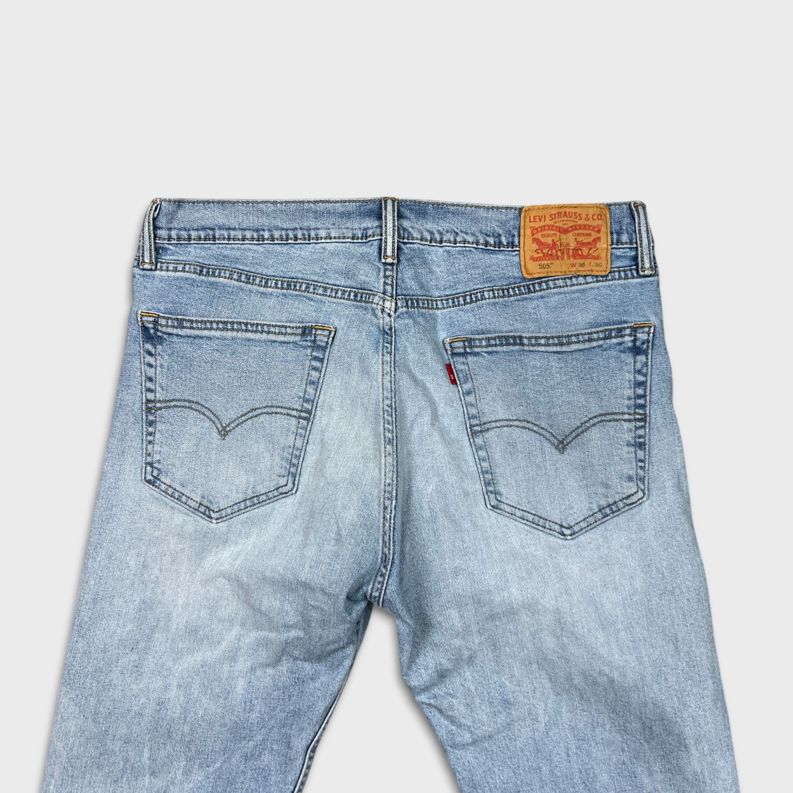 Levi's × Vintage Levi's 505 Jeans 36x30 Original Straight Leg Denim Pants Size US 36 / EU 52 - 6 Thumbnail