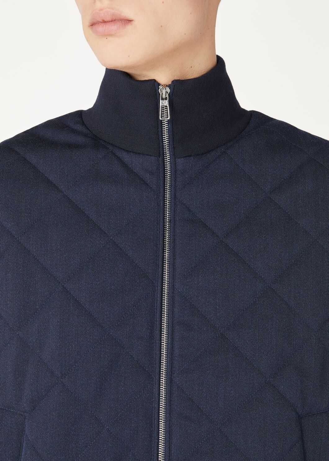 Loro Piana o1w1db10725 FAO7372 Meleto Bomber Jacket in Navy Blue Size US XL / EU 56 / 4 - 3 Thumbnail