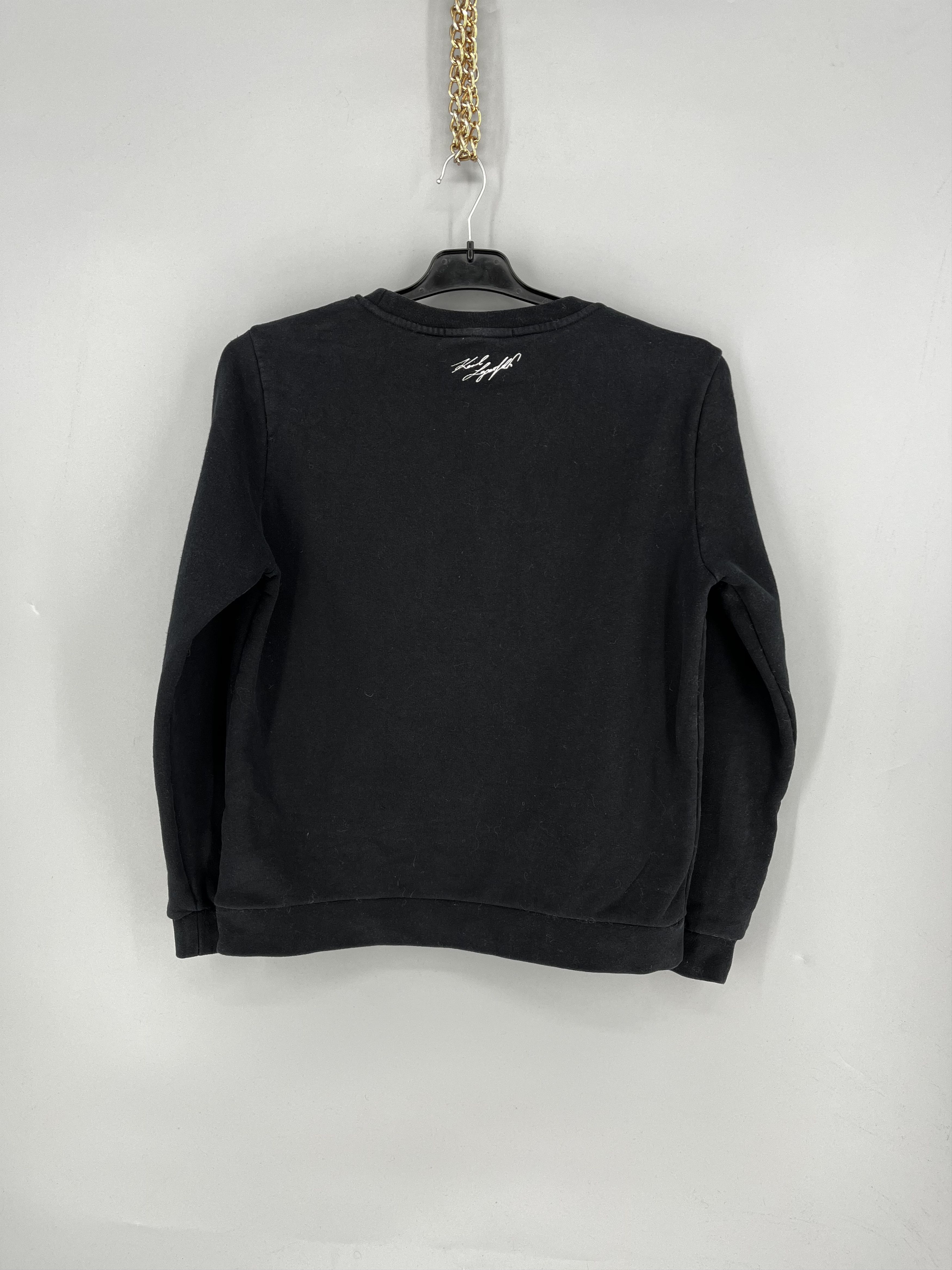 Designer × Karl Lagerfeld LGERFELD Karl Lagerfeld Black Label Logo Face Sweatshirt Size S / US 4 / IT 40 - 8 Thumbnail