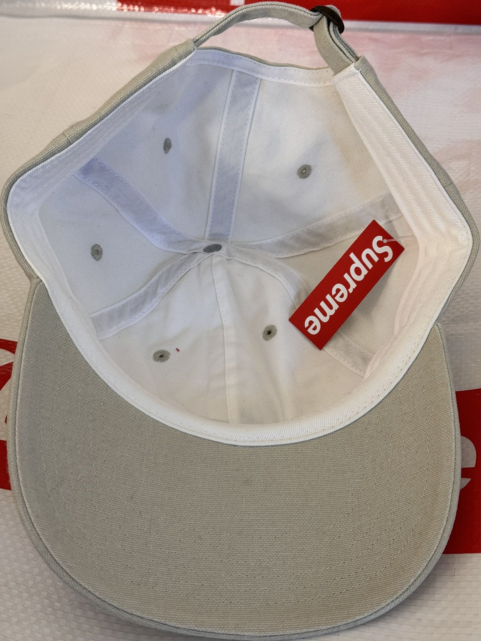 帽子 Supreme Script Logos 6-panel Cap Gray Supreme Script Logos 6-panel Cap Gray