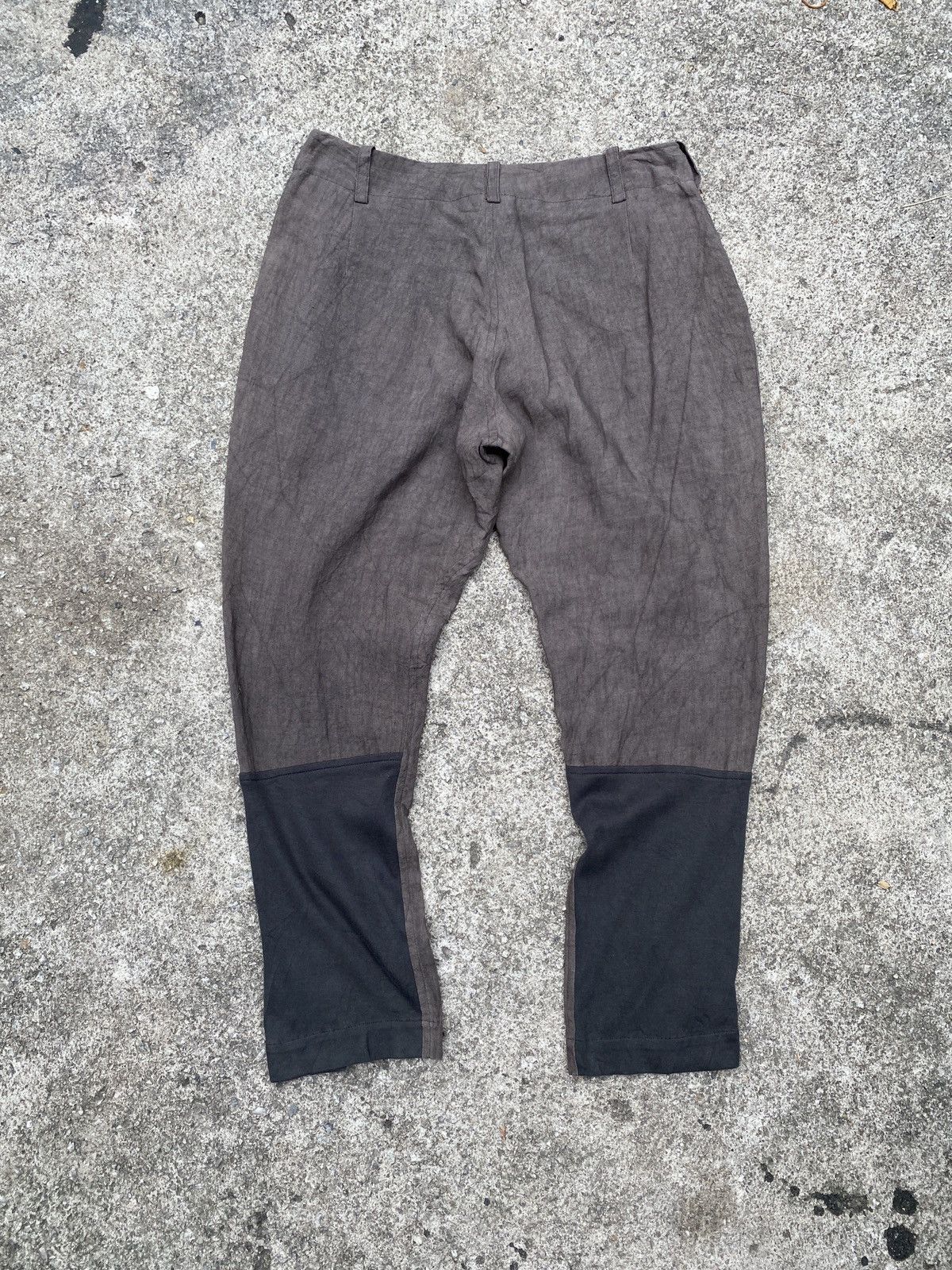 Yohji Yamamoto 1990s - Vintage Y’s Yohji Yamamoto Linen Cropped Pant Size US 30 / EU 46 - 4 Thumbnail