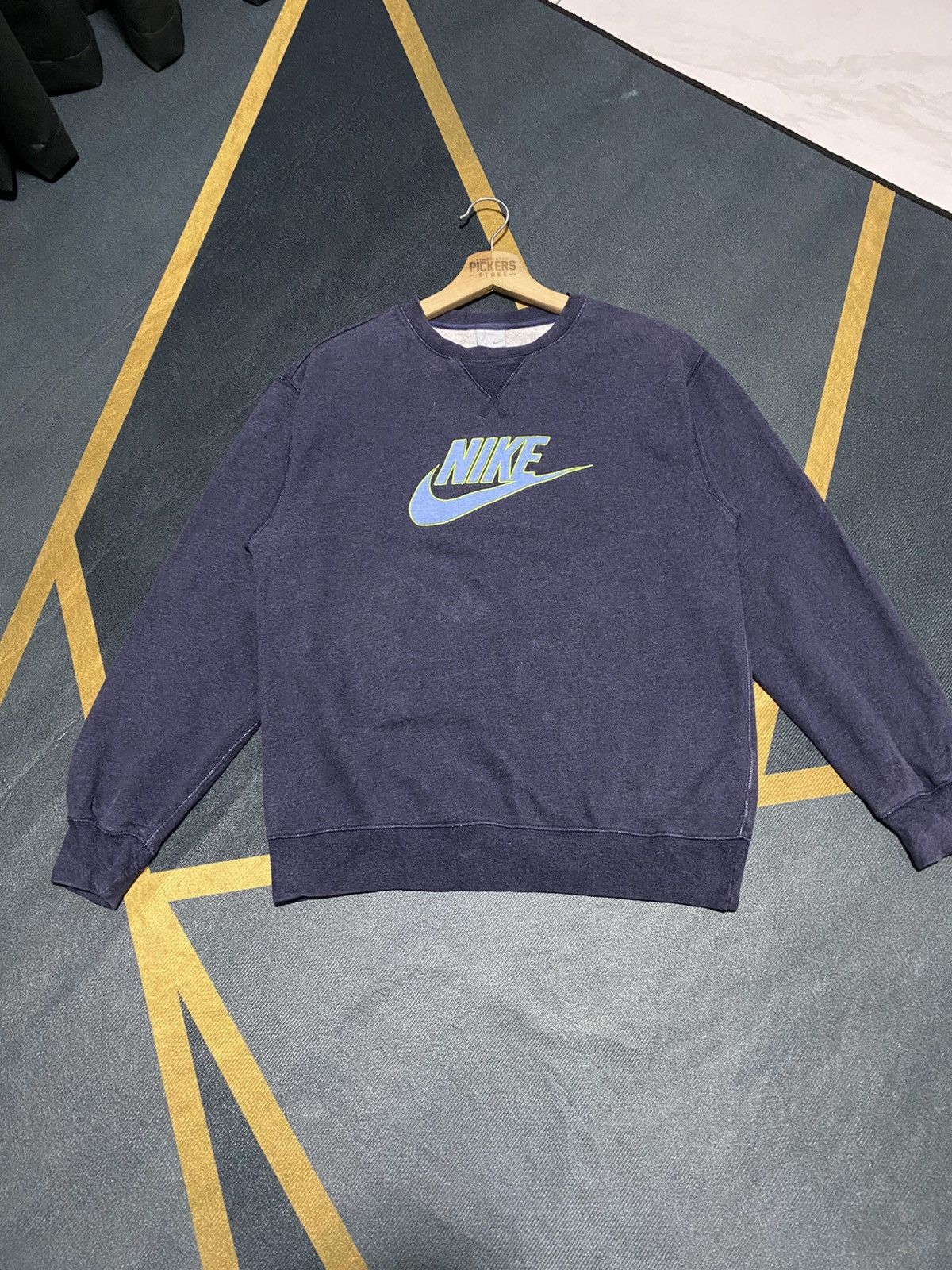 Nike Nike Sweatshirt Biglogo Embroidery Medium DarkBlue Size US M / EU 48-50 / 2 - 1 Thumbnail